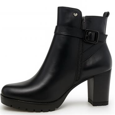 SUSST WOMENS ZIP ANKLE BOOT - BLACK